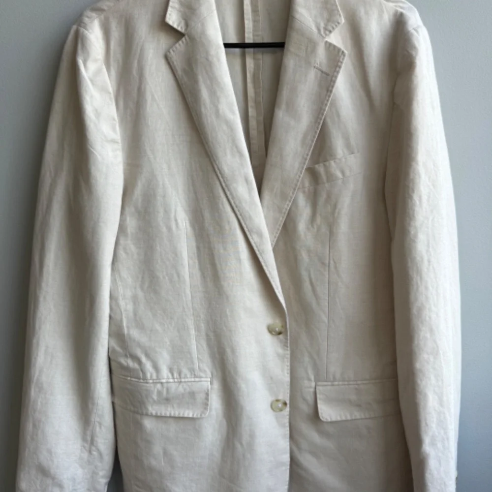 J. Crew Cream Single-Breasted Sport Coat